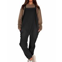 Jumpsuits For Women Baggy Sleeveless Loose Fit Overalls Jumpsuits With Pockets L juoda