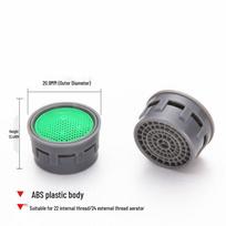 Faucet Aerator & Wrench Set: Cold/Hot Spout Filter Core Accessory gray