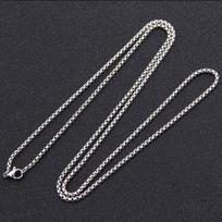304 Stainless Steel Pearl Necklace - Titanium Steel Jewelry Chain with Pendant for Girls - DIY Cuban Chain Accessories