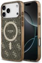 „Guess IML 4G“ „MagSafe“ dėklas su fonu, skirtas „iPhone 17 Pro“ – rudas