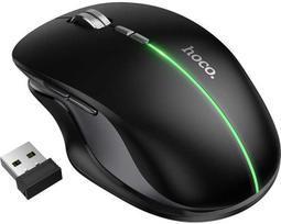 Klaviatūra Belaidė pelė Hoco GM40 RGB juoda