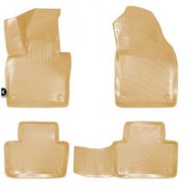 Guminiai kilimeliai beige 3D RIZLINE VOLVO XC90 II (NO HYBRID)(2014-...)