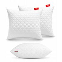 Antialerginė pagalvė 2x50x60cm, dygsniuotas miego komplektas, baltos spalvos, pagaminta Lenkijoje