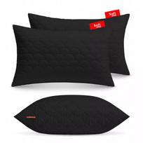 ANTIALERGINĖ PAGALVĖ 2x50x70 cm KOMPLEKTAS MIEGOJIMUI DYGSNIUOTA JUODA LENKIŠKA