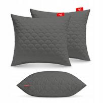 Antialerginė pagalvė 2X60X70cm miego komplektas dygsniuota pilka iš Lenkijos