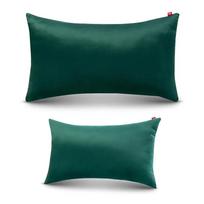 Dekoratyvinis pagalvės užvalkalas 30x50 cm, veliūrinis, velvetinis, 100% dekoratyvinis, žalias