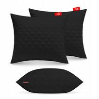ANTIALERGINĖ PAGALVĖ 2X60X70 cm MIEGO KOMPLEKTAS DYGSNIUOTA JUODA LENKIŠKA
