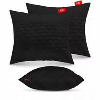 Antialerginė pagalvė 2x70x80 cm rinkinys miegui dygsniuota juoda Lenkija