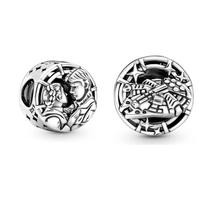 Interplanetary Rescue Ship Deadpool Wolverine Claw 925 Silver Charm Beads for Bracelet Gift gray