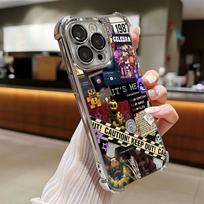 Five-Nights-At-Freddys F-Fnaf Plating Phone Case For Samsung A37 A57 A07 A36 A16 A06 A35 A55 A25 A26 A05s A15 A54 A34 A24 A14 Samsung A04 4G