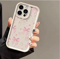 Cute Pink Bow Case For Motorola Edge 50 Fusion Ultra 70 60 Pro 40 NEO 5G G84 G32 G60 G05 G75 G85 G54 G04 E14 G30 G53 G15 G24 G34 Motorola G34 white