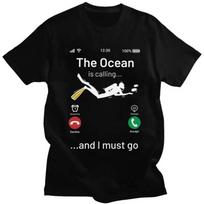 Custom Funny Scuba Diving Diver Gift T Shirt for Men 100% Cotton Tshirt Tees Short Sleeve T-shirt Slim Fit S įvairiaspalvis