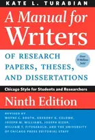 KNYGA Kate L Turabian Manual for Writers of Research Papers, Theses, and Dissertations, Ninth Edition