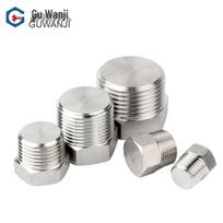 Guwanji 304 Stainless Steel External Hex Tapered Pipe Plug NPT 1/2-14, 1 Pcs