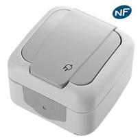 VIKO Grey Waterproof Socket 2P+T