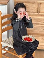 Tutu Girls Princess Dress: New Autumn Rhinestone Birthday Vest Outfit for Toddlers 110cm