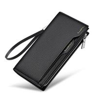 Paul Wallet Men's Long Leather Clutch: 2025 New Multi-Functional Card Holder, Genuine Leather, Large Capacity, Multi-Card Slots.