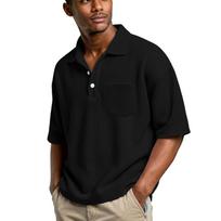 Men's basic stand-up button collar short-sleeved shirts XXXXL juoda