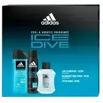 Adidas Ice Dive Gift set Aftershave 100 ml, dušo želė 250 ml and deodorant 150 ml 100ml