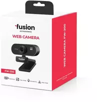 Fusion Accessories „Fusion FW-200“ internetinė kamera USB 2.0 | 2160p | HD mikrofonas | juoda (pažeista pakuotė)