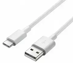 Samsung EP-DG970BWE data transfer and charging cable | USB-C | 1.5m | baltas (OEM)