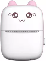 Toptel Topt Mini bluetooth terminis spausdintuvas paveikslėliams, užrašams baltos ir rožinės spalvos