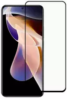 „Fusion Accessories“ „Fusion“ pilnai klijuojamas 5D grūdintas stiklas su rėmeliu „Xiaomi Redmi Note 14 4G 14 5G“ juodas