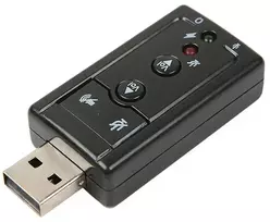 „Goodbuy“ garso plokštė USB | 7.1 | Reguliuojamas garsumas | Mikrofonas