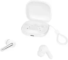 XO Bluetooth ausinės G53 TWS baltos ANC + ENC su stovu