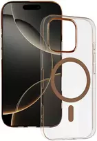 Toptel Tel Protect Transparent Slim Magsafe dėklas skirtas Apple iPhone 15 desert