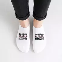 Trumpos moteriškos kojinės "Geriausia mama pasaulyje"
