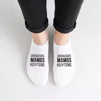 Trumpos moteriškos kojinės "Geriausios mamos kojytėms"