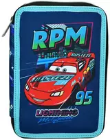 "Disney Cars" pripildytas penalas su 2 skyriais
