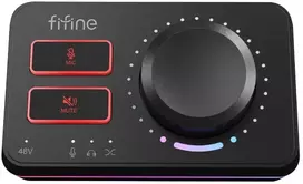 FIFINE AmpliGame SC9 Audio mikšerinis pultas | Juodas