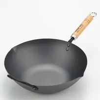 Japoniška plieninė WOK keptuvė „YOSHIKAWA“, Ø30 cm YH9917