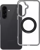 Oem Dėklas na Samsung A37 Frame Circle Stand zgodne su MagSafe juoda