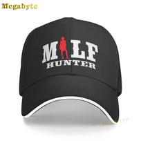 New Milf Hunter Unisex I Love Fishing Baseball Cap Anti-Wrinkle Summer Style Cotton Basic Pattern Create Family Sandwich Hat Adjustable