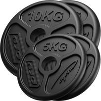 Ketaus svarmenų komplektas Marbo, 30 kg / 2x10 kg + 2x5 kg