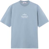 Stone Island Ss26 Logo Pullover Round Neck Letter Short Sleeve T-Shirt Men Tops L1S152100001S0285-V0024 XXL