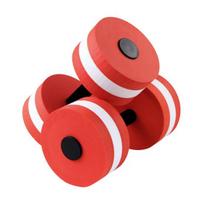 2Pcs Water Dumbbell High Density Women Water Pool Weight Men EVA Foam Aerobic Weight Loss raudona
