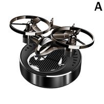Solar Car Aromatherapy Alloy Car Fragrance Long-lasting Fragrance In The Car High-end Automatic Rotating Perfume Ornament black
