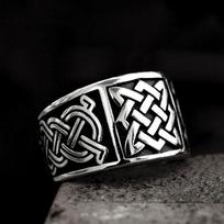 Adjustable Viking Odin Rune Retro Popular Men's Pure Ring Hand Jewelry 7
