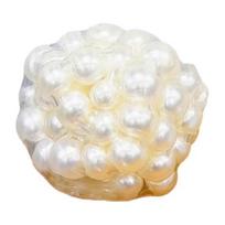 Faux Pearl Bead Squeeze Toy Shapeable Crunchy Beaded Stress Ball Sensory Toy Anti-anxiety Moldable Ball Fidget Toy Decompression Tools 10cm