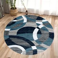 Modernus Blokuotas Apvalus Kilimas Apskriti Kilimai Svetainei Miegamojo Dekoras Neslystantis Kilimėlis Sofos Kėdės Plotas Kilimas Namų Dekoras Diameter 60cm