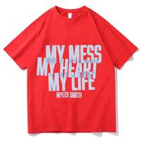 My Mess My Heart My Life Printed TShirts Sarcastic Mama Shirt Pure Fashion Casual Graphic T Shirts Funny Gift Tees Tops Clothes S