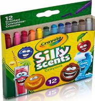 Vaško kreidelių rinkinys Crayola Silly Scents Twist su aromatu, 12 vnt.