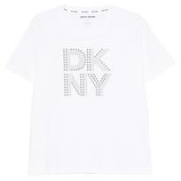 Marškinėliai trump. rankovėmis moterims, Marga, Dkny rhinestone logo