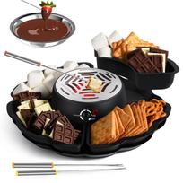 Šokoladinis sūrio S'mores lydomasis fondiu - Elektrinis 2-in-1 vakarėlio rinkinys Custom [Custom logo]