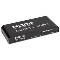 Qoltec 51797 Aktyvus HDMI skirstytuvas 2 x HDMI 4K x 2K | 6Gb/s | 60 Hz