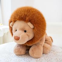 1/35/45/60CM Soft Sitting Lion Plush Toy Furry Cartoon Pillow Doll Gift for Birthday Christmas 35cm ruda